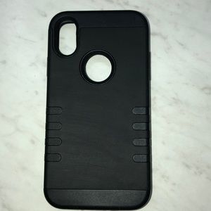 iPhone XR black silicone case